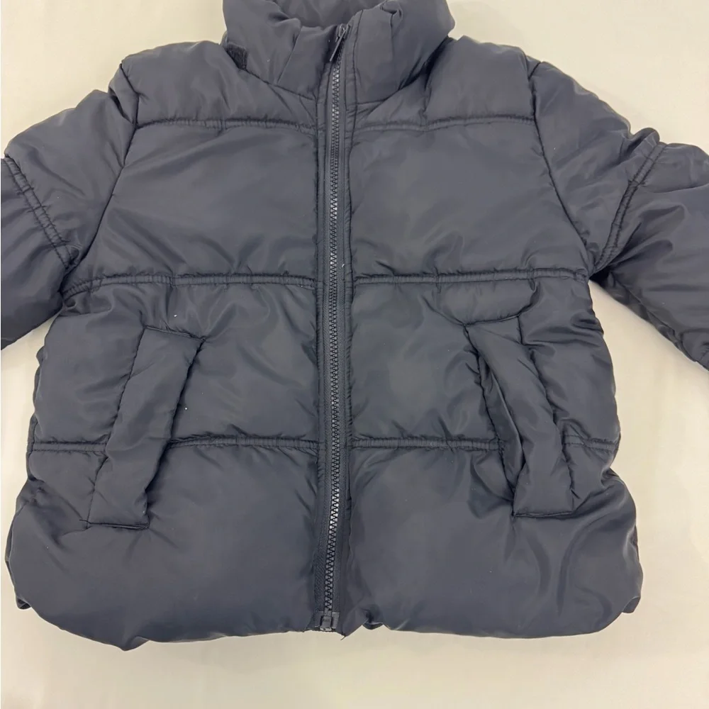 H&M Kids Dark‎ Gray Puffer Jacket Size 10
